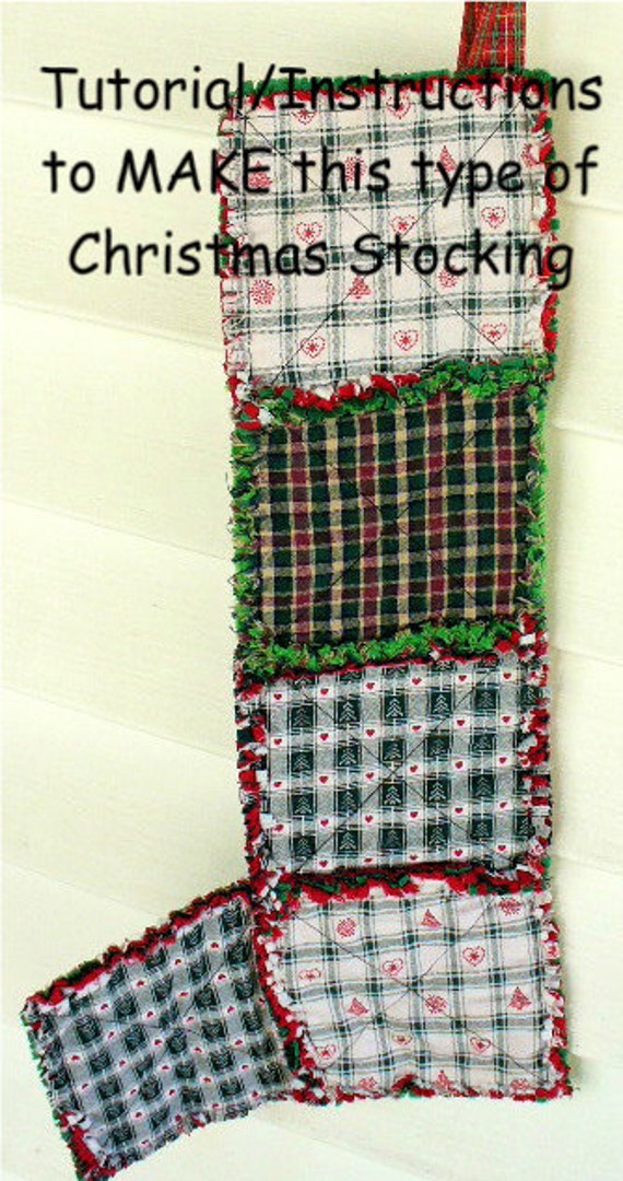 Ashlawnfarms Rag Quilt Christmas Stocking Tutorial