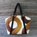 Vintage Brown Tote - Carryall Market Bag - TWO HOLD