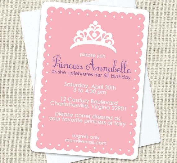 Princess Dress Up Party Invitations 5