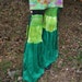 Ultra Flared Leg Warmers, Flared Leg Festival Apparel, hand dyed fabric and velvet, pixie apparel
