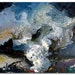 Modern Tornado Storm Funnelcloud Original Oil Painting by Ginette