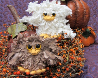 PDF Pattern, Owls, Sewing Pattern, Primitive Bird