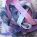 Hand Dyed Silky Rayon Seam Binding Ribbon - 4 yards