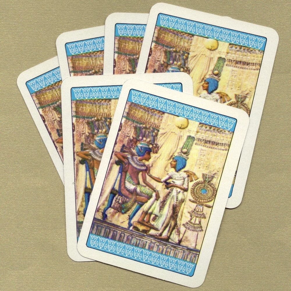 Egyptian Theme Playing Cards for ATCs Collage Scrapbooking