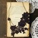 teatime in the garden lace necklace (black)