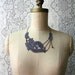 lace necklace -MAREIKE- gray - mothers day -wedding jewelry