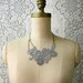 lace necklace -ADIEU TRISTESSE- (pale grey)