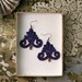 lace earrings // LIDA // navy blue // art nouveau // wedding jewelry // romantic jewelry // boho