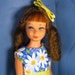 Skipper Blue Daisy Print Dress and Petticoat