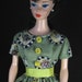 Barbie Doll Clothes - Green Print Day Dress