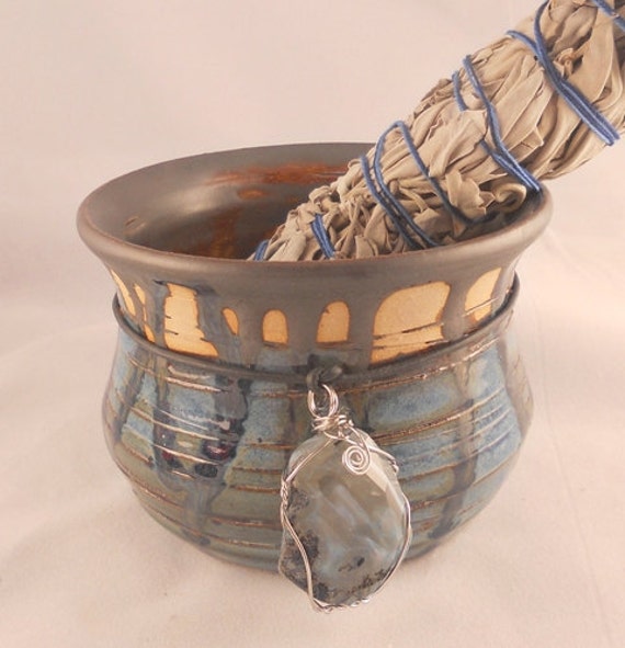Smudge Bowl by Madhatterspottery on Etsy
