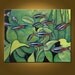 Neon Tetras -- 24 x 30 inch ORIGINAL OIL PAINTING