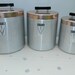 Vintage Aluminum Kitchen Canisters-Set of 3