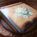 signed hand painted wooden lap desk