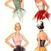 Vintage 50s Halter / Sweetheart Top - Simplicity 4277 - Mock Wrap - Cummerbund - Size 16