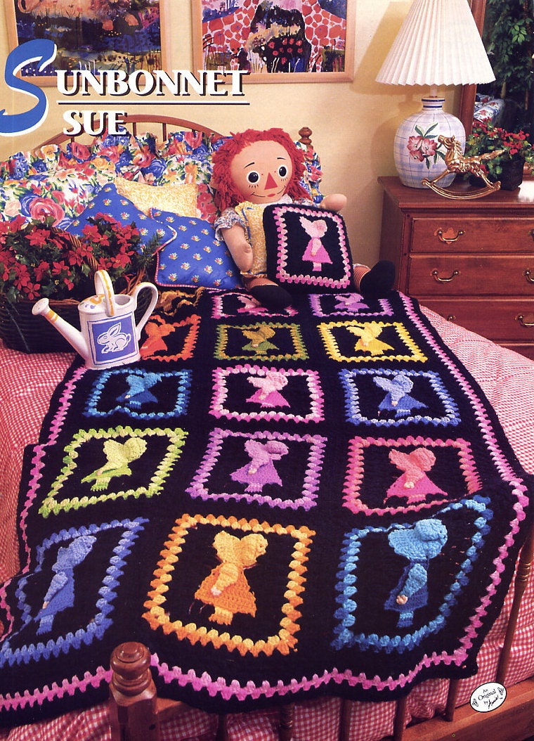 Sunbonnet Sue Crochet Afghan Pattern Annies Attic Crochet