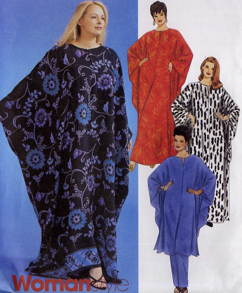 Womens Caftan / Pants Pattern McCalls 4253 Two Lengths