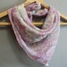 60s vintage mod pretty lavender and blue paisley chiffon scarf