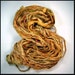Silk Sari Ribbon called Pale straw HALF skein
