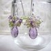 Gemstone Earrings Amethyst Citrine Peridot Sterling Silver Earrings February Birthstone