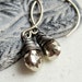 Pyrite Earrings - Gemstone Earrings - Oxidized Silver - Mixed Metals - Gold Filled - Gemstone Jewelry - Wire Jewelry
