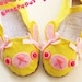Pink Lemonade Bunny Mary Jane Shoes - Size 5