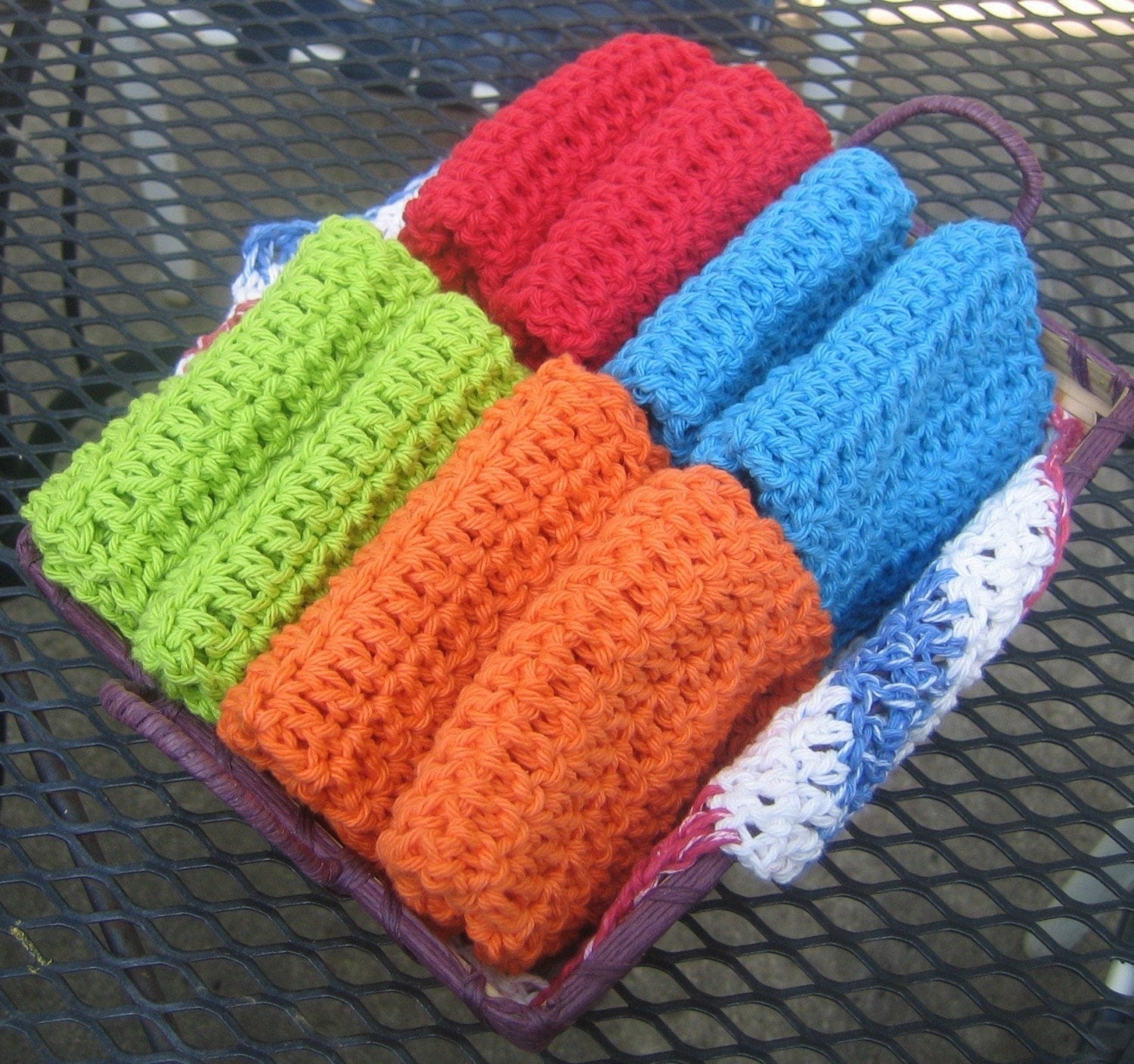 Crochet WashCloths DishCloths Spa Cloths by ...