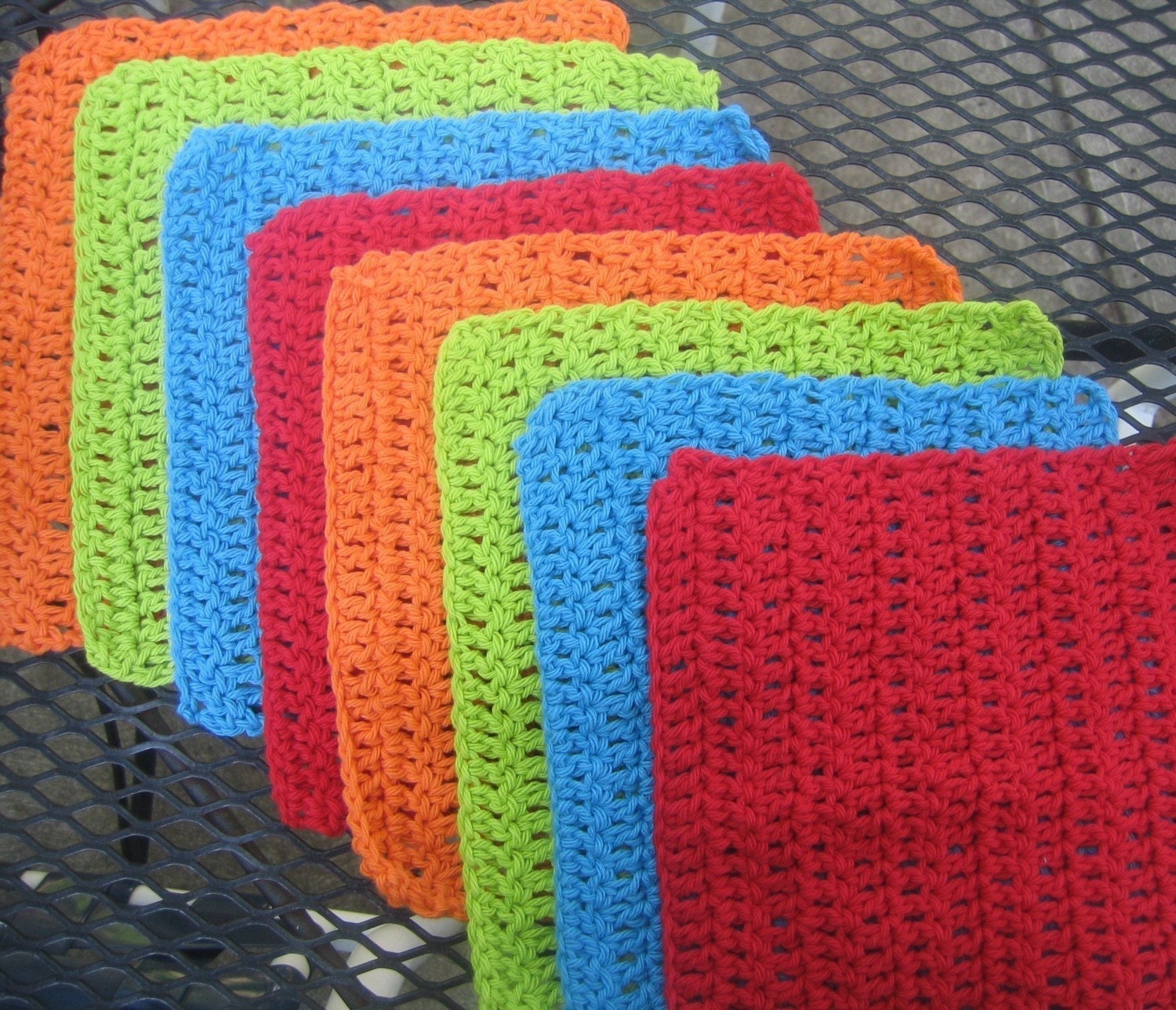 Crochet Cotton Washcloths Dishcloths by HandmadeByAnnabelle