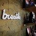BREATHE recycled wooden sign