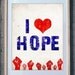 SALE - I Heart HOPE - 8x10 Obama Poster Print