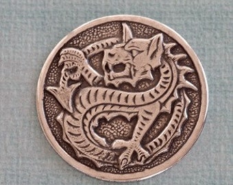 Silver Dragon Medallion Finding 2359