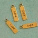 4 Brass Hope Charms 2332
