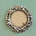 Silver Floral Frame Bezel 2513