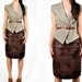 vintage 1970s Benard Azari PATCHWORK LEATHER skirt