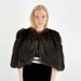 SALE - Vintage 1940s Art Deco FOX FUR Chubby Cape