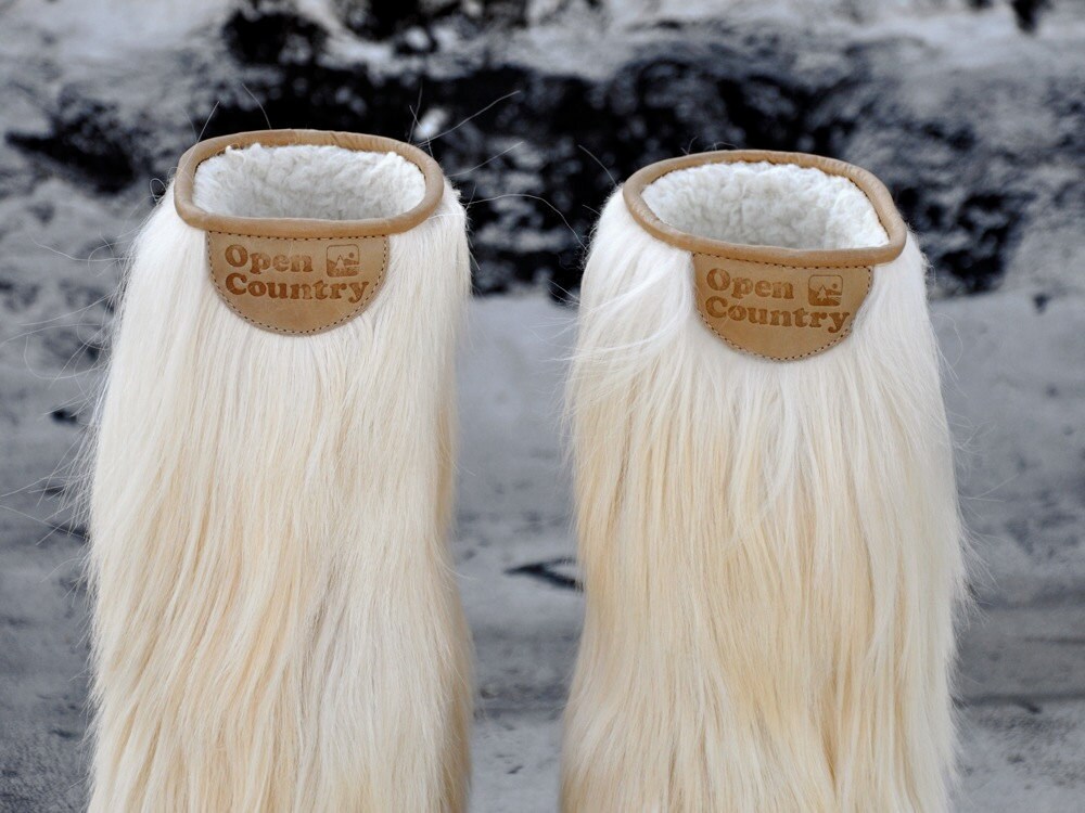 vintage apres GOAT HAIR fur boots us 6.57.5 / Europe 3738