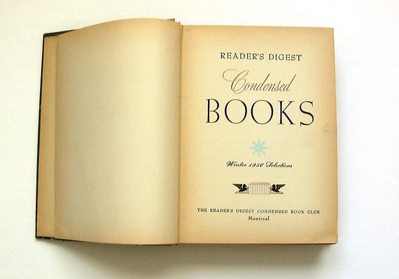 Items Similar To Vintage 1956 Readers Digest Condensed Books