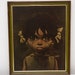 Vintage Print Big Eyed Girl