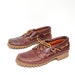size 7.5 OXFORD dark red leather 70s LOAFERS chunky sole made in USA