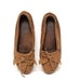 size 9 FRINGE brown suede leather 80s MOCCASIN minnetonka loafers
