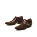 size 7.5 BUCKLE brown leather 80s SOUTHWEST ankle NINE west boots