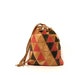 GEOMETRIC patchwork leather 70s TRIANGLE southwest purse