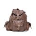 BROWN leather 80s RUCKSACK backpack xlarge UNISEX