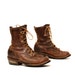 size 7.5 HERITAGE brown leather 80s FRINGE ROPER justin style ankle boots