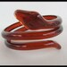 Vintage Rootbeer plastic coiled SNAKE bracelet Deadstock never worn