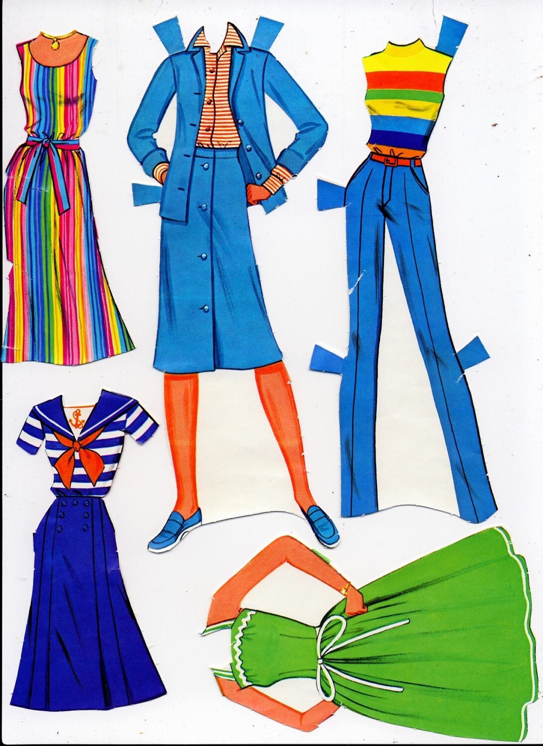 Vintage 1982 Malibu Barbie Paper Doll Clothes Box