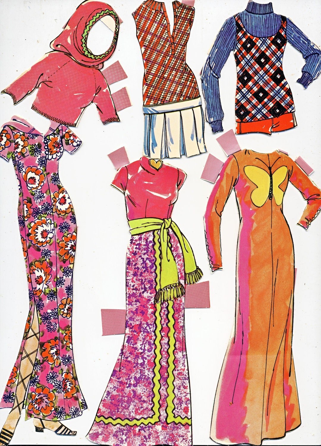 Malibu Barbie The Sun Set Paper Dolls Whitman Vintage 1972