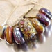Handmade lampwork glass beads---HYPNOTIC II---SRA