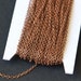 100 ft spool of Antiqued Copper plated Brass round cable chain 2X1.5mm