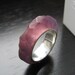SALE Purple Haze Hewn Resin Ring 7, UK M/N